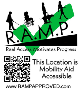 This location is Mobility Aid Accessible - RAMP Approved